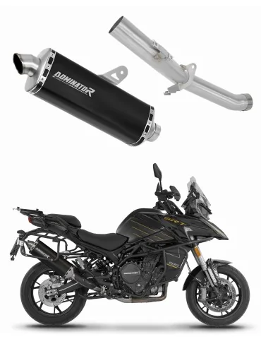 Silencieux slip-on Dominator P7 Noir pour QJ Motor SRT 900 S / SX (2025-2026)