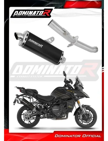 Silencieux slip-on Dominator P7 Noir pour QJ Motor SRT 900 S / SX (2025-2026)