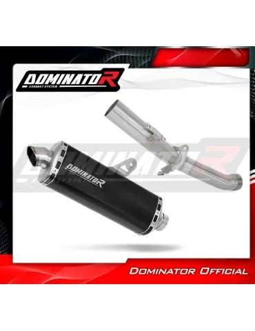 Silencieux slip-on Dominator P7 Noir pour QJ Motor SRT 900 S / SX (2025-2026)