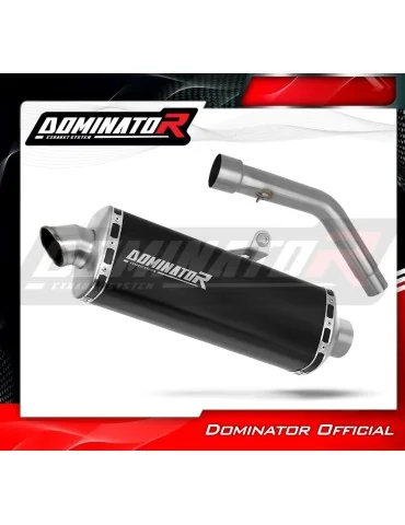 Silencieux slip-on Dominator P7 Noir pour Triumph Tiger 800 XCA (2018-2020)