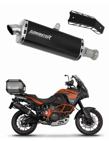 Silencieux slip-on Dominator P7 Noir pour KTM 1090 Adventure / R (2017-2019)