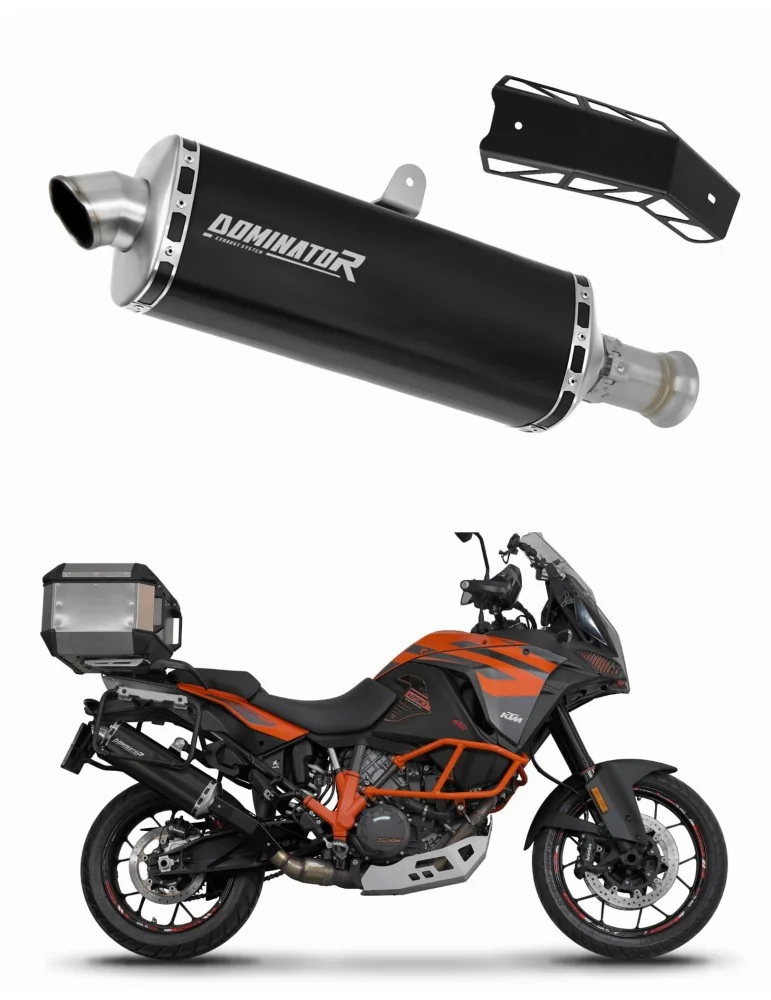 Silencieux slip-on Dominator P7 Noir pour KTM 1290 Super Adventure S / R (2015-2020)