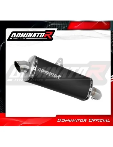 Silencieux slip-on Dominator P7 Noir pour Suzuki DL 1000 V-Strom (2014-2016)
