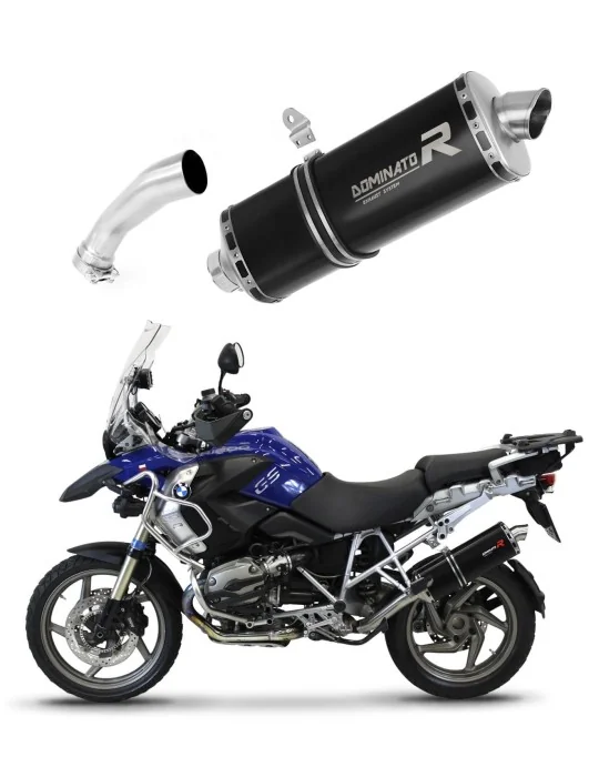 Silencieux slip-on homologué Dominator P7 Noir pour BMW R1200GS (2004-2009)