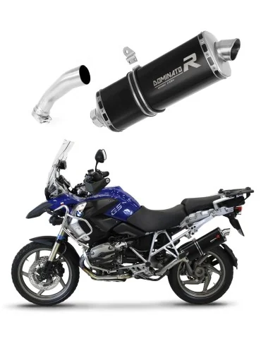 Silencieux slip-on homologué Dominator P7 Noir pour BMW R1200GS Adventure (2004-2009)