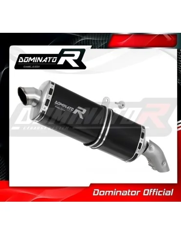 Silencieux slip-on Dominator P7 Noir pour Aprilia Tuareg 660 (2021-2023)