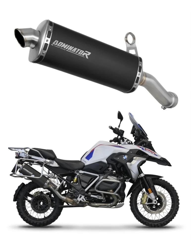 Silencieux slip-on Dominator P7 Noir pour BMW R1250GS (2018-2023)