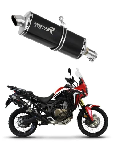 Silencieux slip-on Dominator P7 Noir pour Honda CRF 1000L Africa Twin (2016-2019)