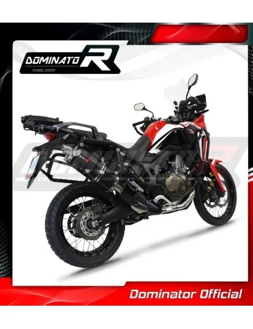 Silencieux slip-on Dominator P7 Noir pour Honda CRF 1000L Africa Twin (2016-2019)
