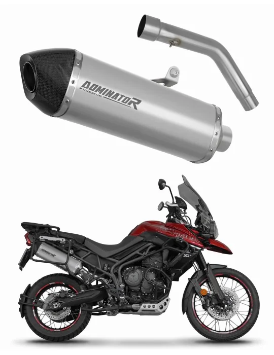 Silencieux slip-on Dominator HP7 Titane pour Triumph Tiger 800 XCA (2018-2020)