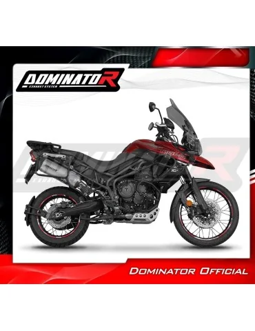 Silencieux slip-on Dominator HP7 Titane pour Triumph Tiger 800 XCA (2018-2020)