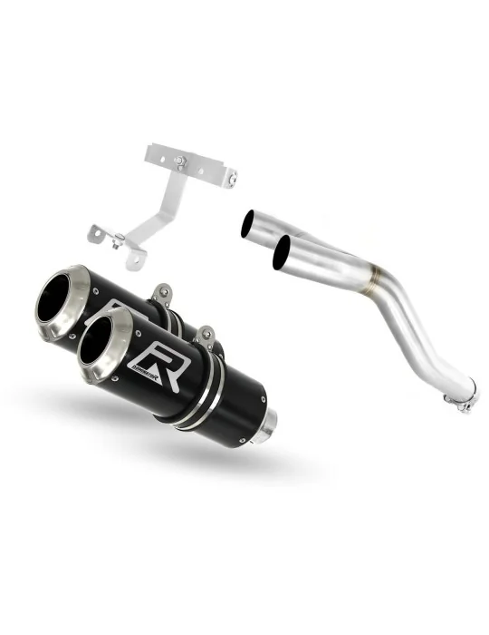 Silencieux slip-on Dominator GP Noir pour Yamaha FZ6 Fazer 600 S2 (2006-2010)