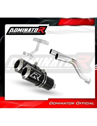 Silencieux slip-on Dominator GP Noir pour Yamaha FZ6 Fazer 600 S1 (2004-2010)