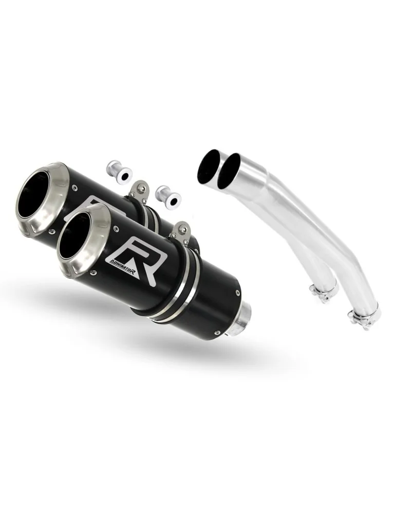 Silencieux slip-on Dominator GP Noir pour Suzuki GSXR 1300 Hayabusa (2008-2019)