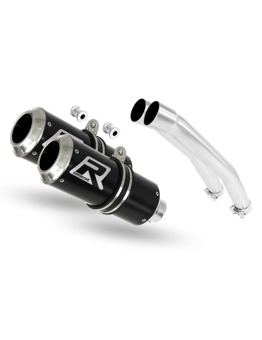 Silencieux slip-on Dominator GP Noir pour Suzuki GSXR 1300 Hayabusa (2008-2019)