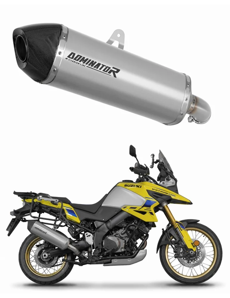 Silencieux slip-on Dominator HP7 Titane pour Suzuki V-Strom 1050 DE (2023-2025)