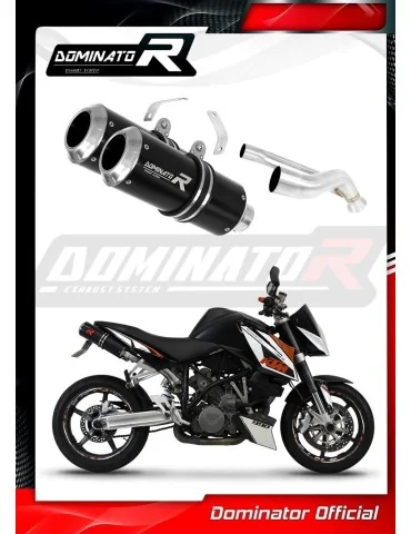 Silencieux slip-on Dominator GP Noir pour KTM 990 Super Duke (2005-2013)