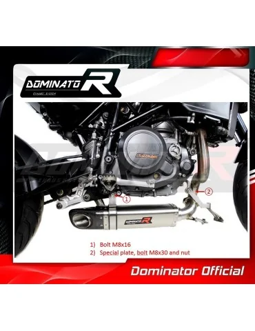 Silencieux slip-on Dominator HP4 pour KTM 690 Duke (2008-2011)