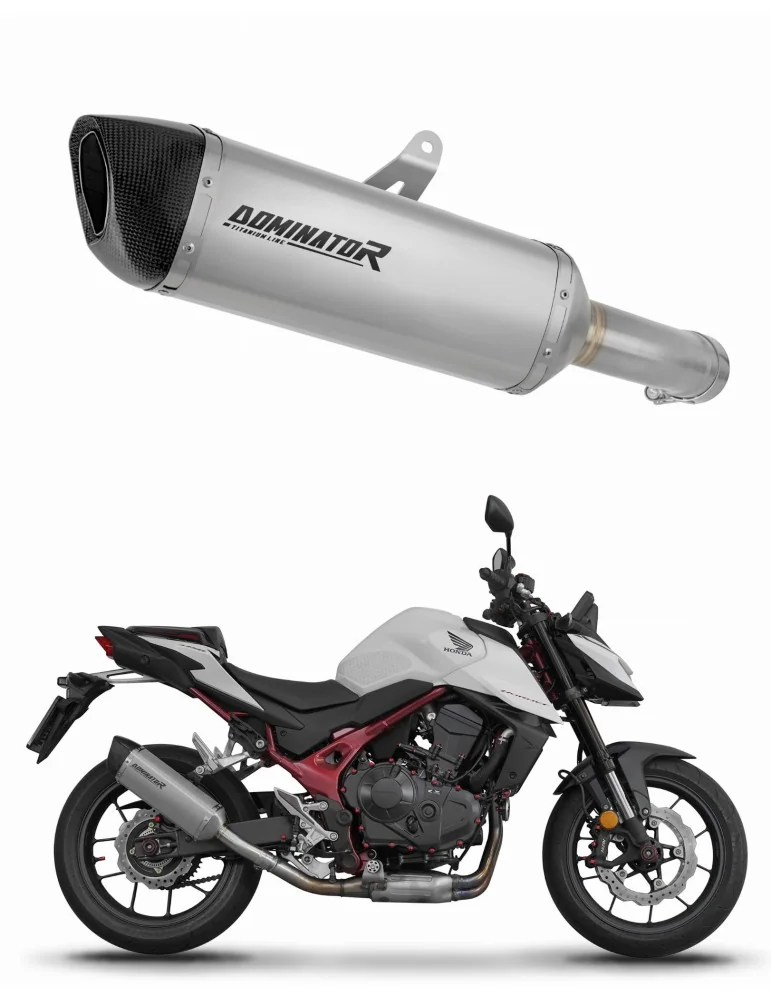 Silencieux slip-on Dominator HP6 Titane pour Honda CB 750 Hornet (2023)