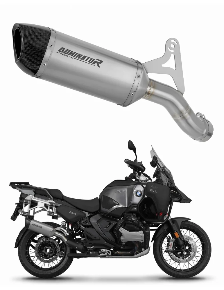 Silencieux slip-on Dominator HP6 Titane pour BMW R1300GS Adventure (2024-2025)