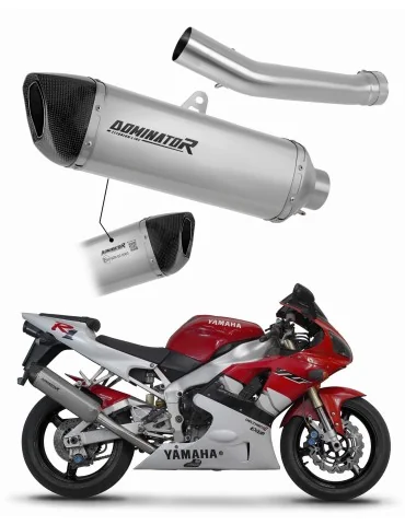 Silencieux slip-on homologué Dominator HP6 Titane pour Yamaha YZF R1 1000 RN04 (2000-2001)