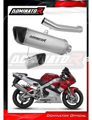 Silencieux slip-on homologué Dominator HP6 Titane pour Yamaha YZF R1 1000 RN04 (2000-2001)