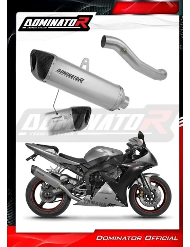 Silencieux slip-on homologué Dominator HP6 Titane pour Yamaha YZF R1 1000 RN09 (2002-2003)