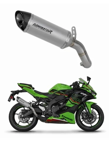 Silencieux slip-on Dominator HP8 Titane pour Kawasaki ZX-4R / RR (2023-2024)