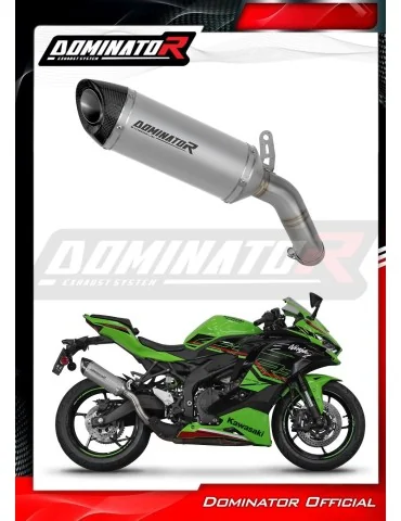 Silencieux slip-on Dominator HP8 Titane pour Kawasaki ZX-4R / RR (2023-2024)