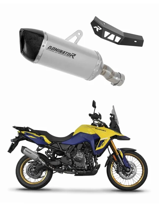 Silencieux slip-on Dominator HP6 Titane pour Suzuki V-Strom 800 SE / DE (2023-2024)