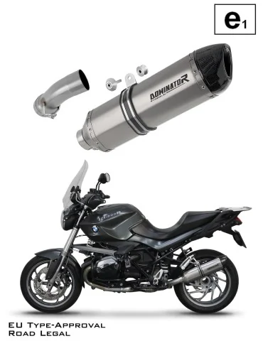 Silencieux slip-on homologué Dominator HP1 Titane pour BMW R1200R (2010-2014)