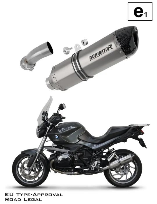 Silencieux slip-on homologué Dominator HP1 Titane pour BMW R1200R (2010-2014)