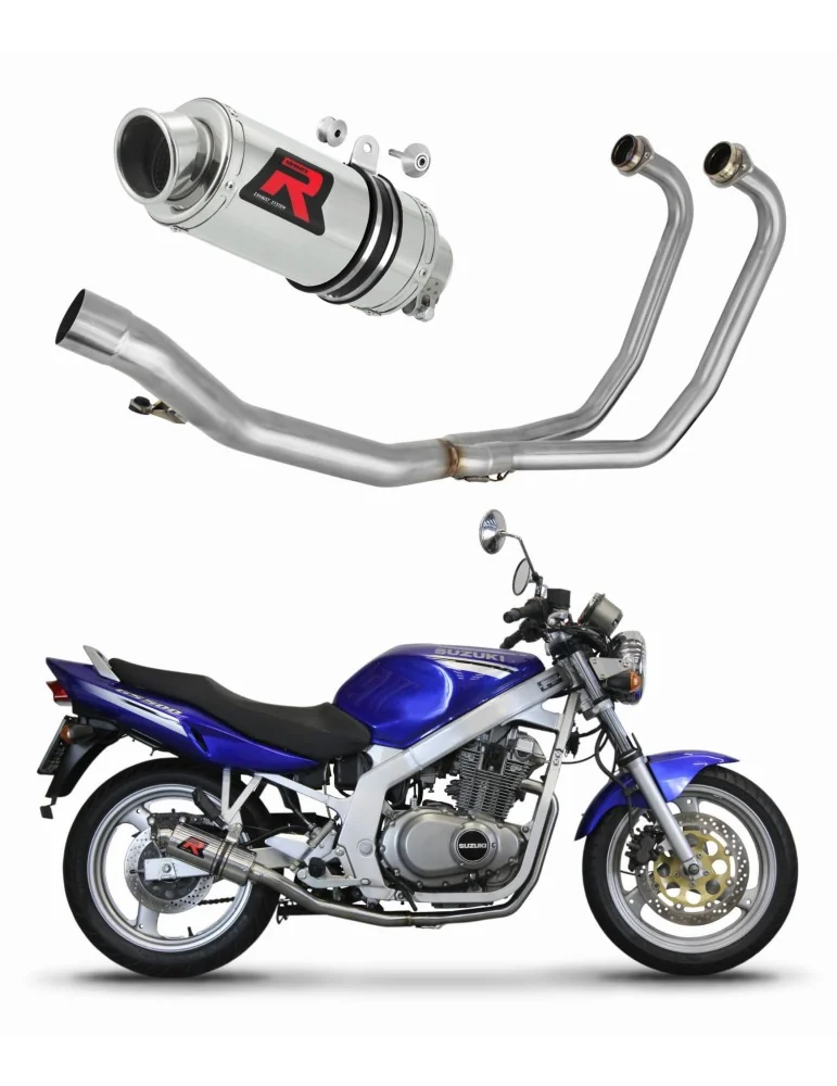 Ligne d'échappement complète inox Dominator GP1 pour Suzuki GS 500F (2004-2014)