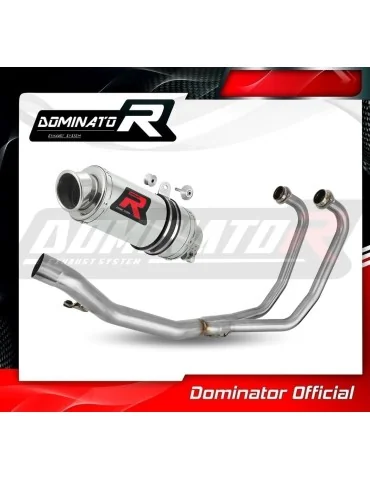 Ligne d'échappement complète inox Dominator GP1 pour Suzuki GS 500F (2004-2014)