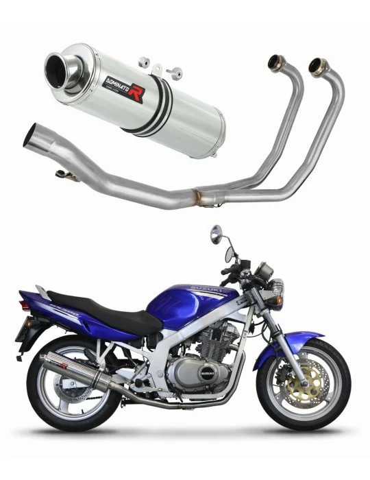 Ligne d'échappement complète inox Dominator ST pour Suzuki GS 500E (1989-2009)