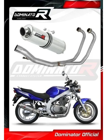 Ligne d'échappement complète inox Dominator ST pour Suzuki GS 500E (1989-2009)
