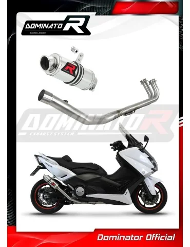 Ligne d'échappement complète inox Dominator GP1 pour Yamaha XP 530 T-max (2012-2016)