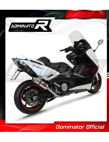 Ligne d'échappement complète inox Dominator GP1 pour Yamaha XP 530 T-max (2012-2016)