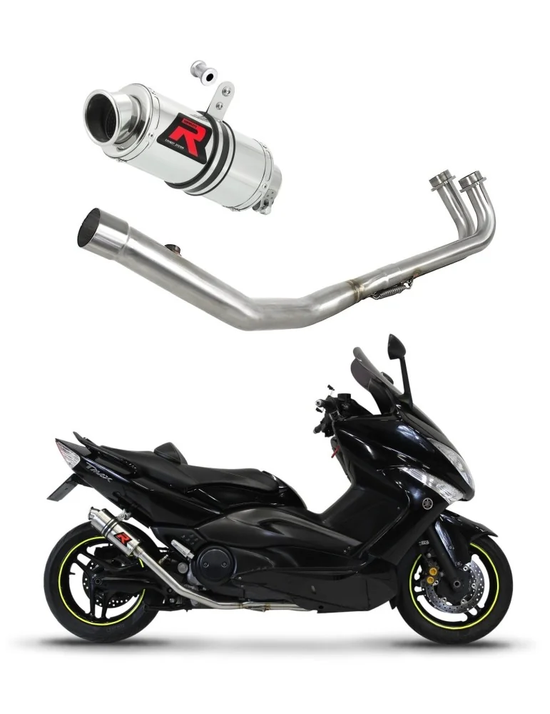 Ligne d'échappement complète inox Dominator GP1 pour Yamaha T-max 500 (2008-2011)