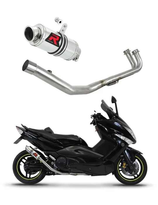 Ligne d'échappement complète inox Dominator GP1 pour Yamaha T-max 500 (2008-2011)