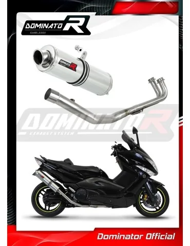 Ligne d'échappement complète inox Dominator ST pour Yamaha T-max 500 (2008-2011)