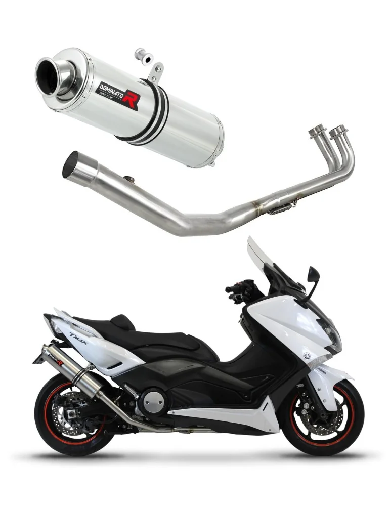 Ligne d'échappement complète inox Dominator ST pour Yamaha XP 530 T-max (2012-2016)
