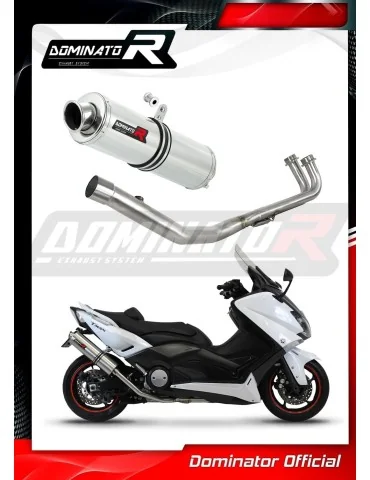 Ligne d'échappement complète inox Dominator ST pour Yamaha XP 530 T-max (2012-2016)