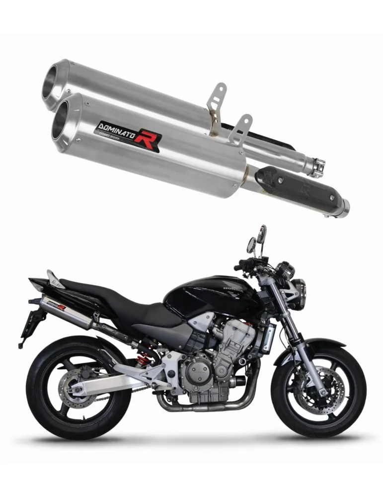 Silencieux slip-on Dominator GP pour Honda CB 900F Hornet (2002-2007)