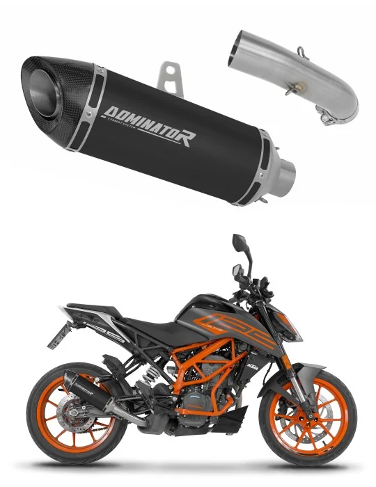Silencieux slip-on Dominator HP8 Noir pour KTM 125 Duke (2021-2023)
