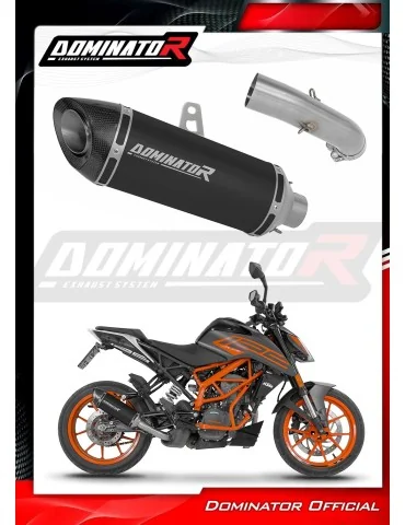 Silencieux slip-on Dominator HP8 Noir pour KTM 125 Duke (2021-2023)