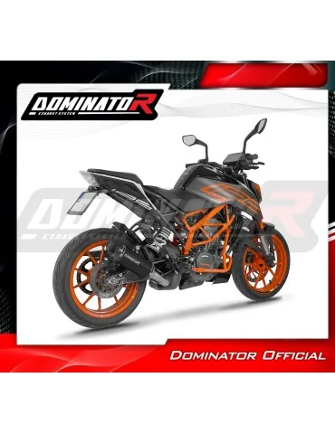 Silencieux slip-on Dominator HP8 Noir pour KTM 125 Duke (2021-2023)