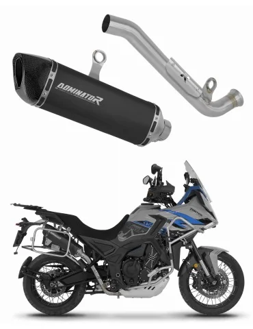 Silencieux slip-on Dominator HP6 Noir pour Zontes 703F (2025-2026)
