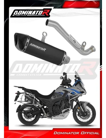 Silencieux slip-on Dominator HP6 Noir pour Zontes 703F (2025-2026)