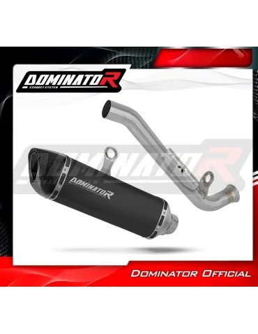 Silencieux slip-on Dominator HP6 Noir pour Zontes 703F (2025-2026)
